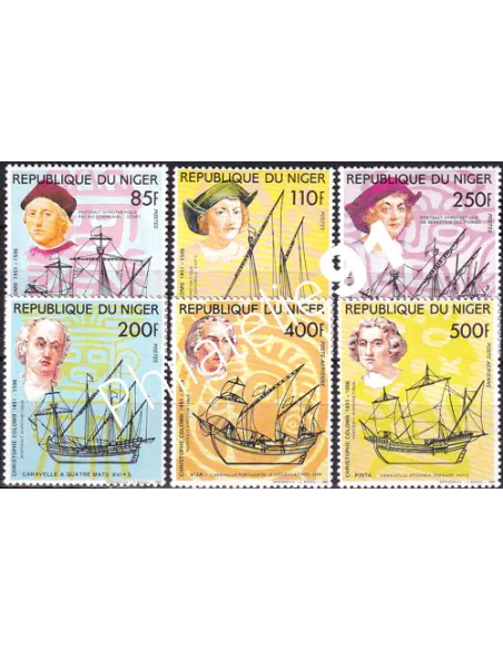 Niger, n° 799 à 802 + PA n° 368 à 369, collection timbres Monde