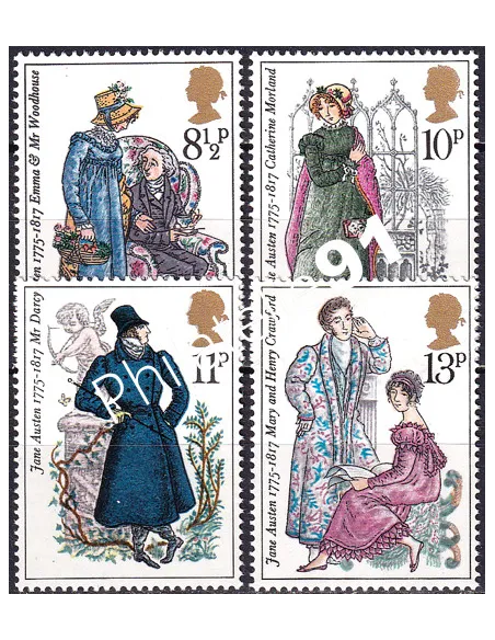 Grande-Bretagne, n° 766 à 769, collection timbre Europe