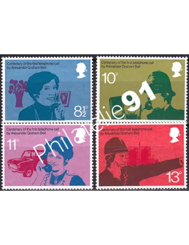 Grande-Bretagne, n° 786 à 789, collection timbre Europe