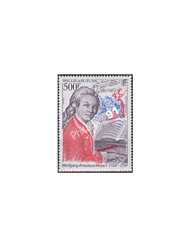 Timbre de WALLIS ET FUTUNA n° PA 172, Mozart, timbre des Dom-Tom