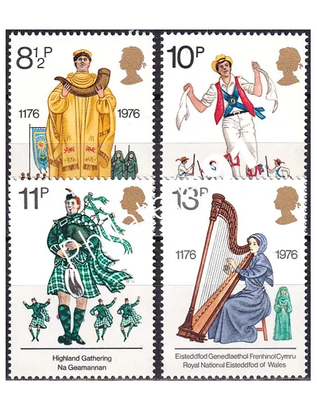 Grande-Bretagne, n° 799 à 802, collection timbre Europe