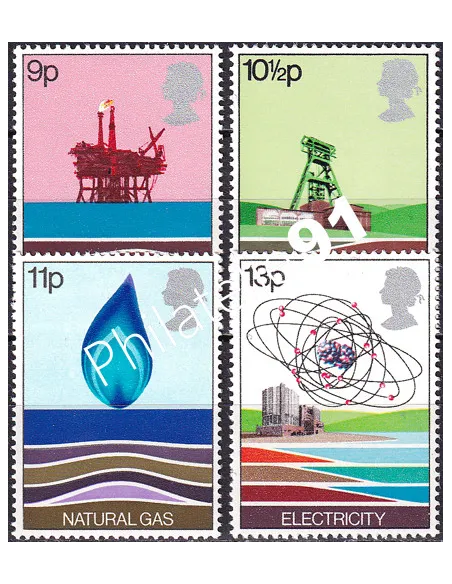 Grande-Bretagne, n° 855 à 858, collection timbre Europe
