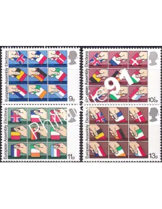Grande-Bretagne, n° 888 à 891, collection timbre Europe