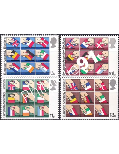 Grande-Bretagne, n° 888 à 891, collection timbre Europe