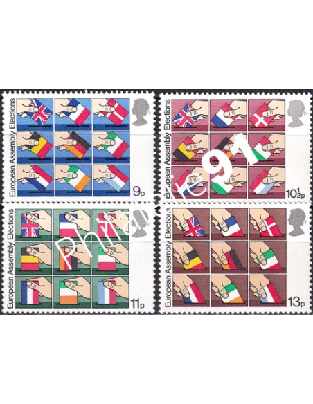 Grande-Bretagne, n° 888 à 891, collection timbre Europe