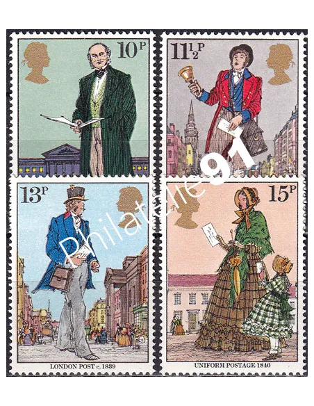 Grande-Bretagne, n° 909 à 912, collection timbre Europe