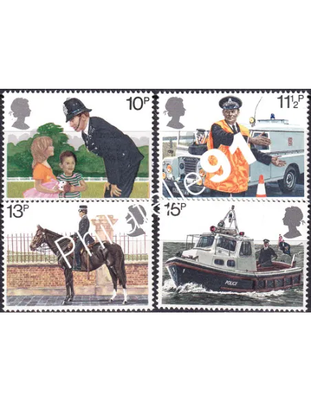 Grande-Bretagne, n° 913 à 916, collection timbre Europe