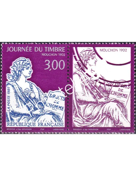 Timbre n° 3052a, issu de carnet, collection timbres France
