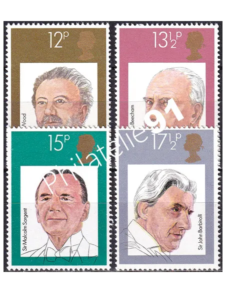 Grande-Bretagne, n° 951 à 954, collection timbre Europe