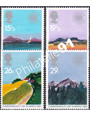 Grande-Bretagne, n° 1071 à 1074, collection timbre Europe