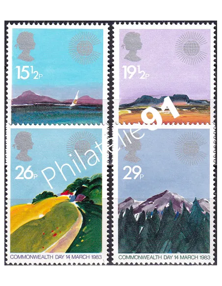 Grande-Bretagne, n° 1071 à 1074, collection timbre Europe