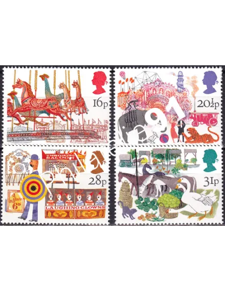 Grande-Bretagne, n° 1104 à 1107, collection timbre Europe