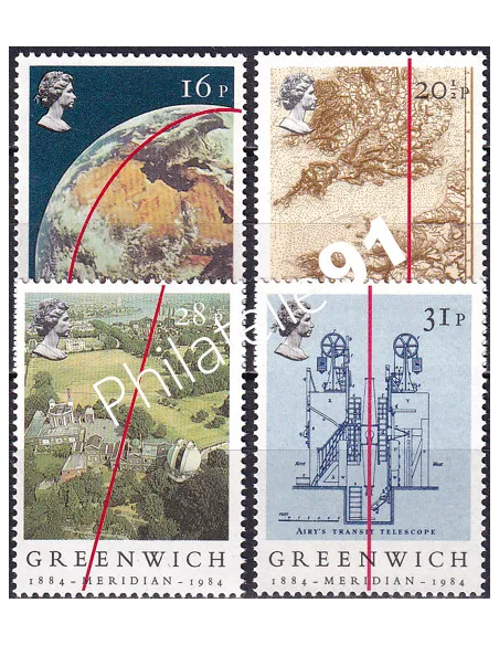 Grande-Bretagne, n° 1131 à 1134, collection timbre Europe