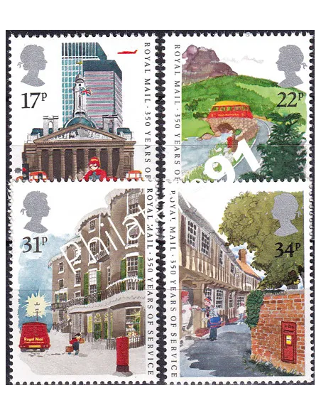 Grande-Bretagne, n° 1186 à 1189, collection timbre Europe