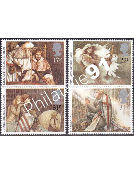 Grande-Bretagne, n° 1190 à 1193, collection timbre Europe