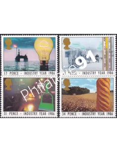 Grande-Bretagne, n° 1210 à 1213, collection timbre Europe