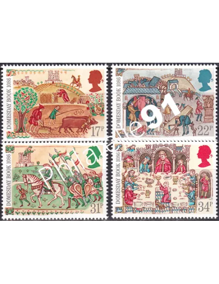 Grande-Bretagne, n° 1226 à 1229, collection timbre Europe