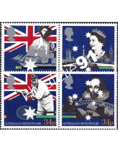 Grande-Bretagne, n° 1315 à 1318, 2 paires, collection timbre Europe