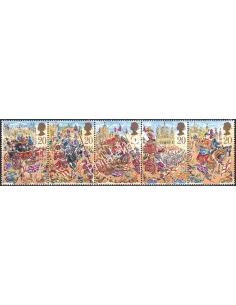 Grande-Bretagne, n° 1410 à 1414, Bande, collection timbre Europe