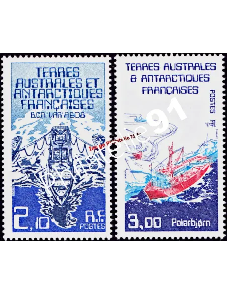 TAAF,n° 120 à 121, Collection timbres Dom-Tom