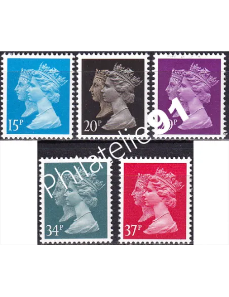 Grande-Bretagne, n° 1434 à 1438, collection timbre Europe