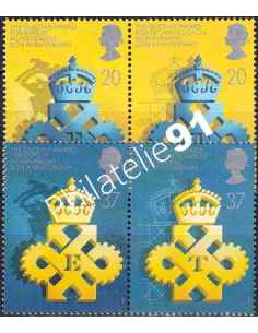 Grande-Bretagne, n° 1460 à 1463, 2 paires, collection timbre Europe