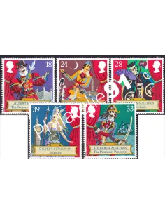 Grande-Bretagne, n° 1628 à 1632, collection timbre Europe