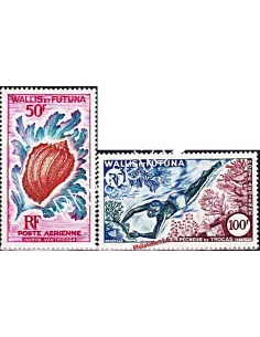 Timbre de WALLIS ET FUTUNA PA n° 18 et 19, Vie marine, timbres Dom-Tom