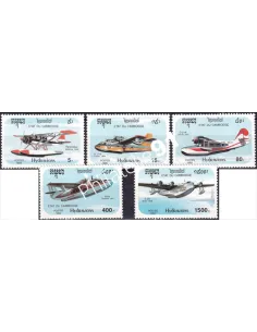 Cambodge, n° 1086 à 1090, collection timbres colonies françaises