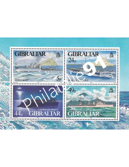 Gibraltar, BF n° 21, collection timbres Europe