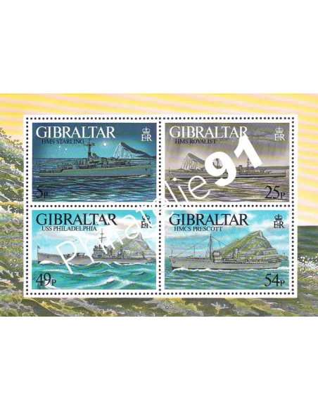 Gibraltar, BF n° 25, collection timbres Europe