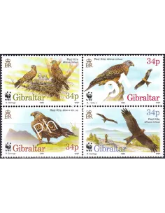 Gibraltar, n° 783 à 786, Bloc de 4, collection timbres Europe