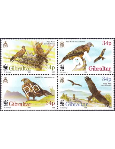 Gibraltar, n° 783 à 786, Bloc de 4, collection timbres Europe