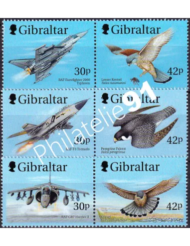 Gibraltar, n° 883 à 888, collection timbres Europe