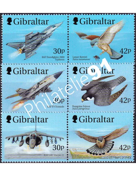 Gibraltar, n° 883 à 888, collection timbres Europe