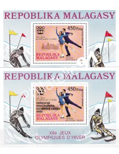 MADAGASCAR, BF n° 9 et 14, collection timbres Monde