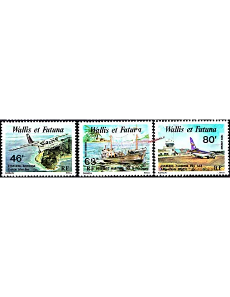 Timbre neuf de WALLIS ET FUTUNA - PA n° 89 à 91 - Thématique : Transport