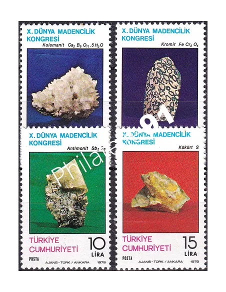 Turquie, n° 2252 à 2255, collection timbres Europe