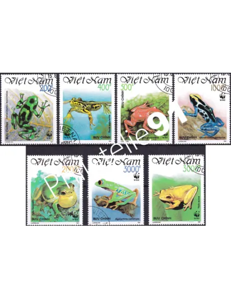 Vietnam, n° 1223 à 1229 oblitérés, collection timbres Colonies