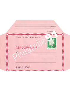 Monaco, Aérogramme n° 502, Collection timbres Monaco