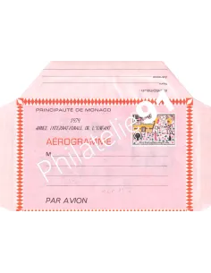 Monaco, Aérogramme n° 503, Collection timbres Monaco