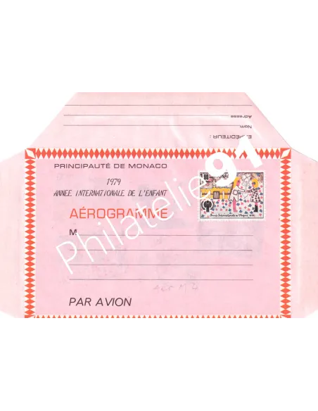 Monaco, Aérogramme n° 503, Collection timbres Monaco