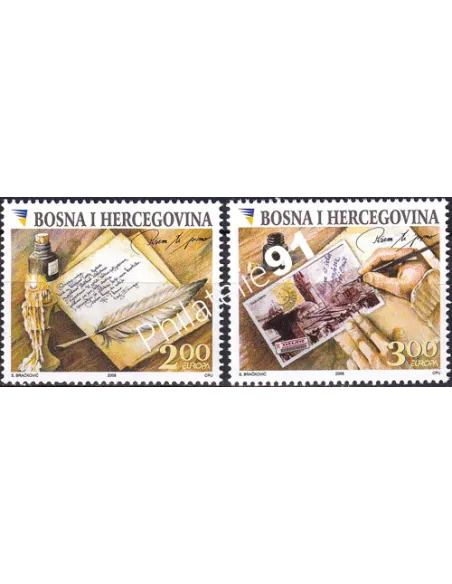 Timbres de Bosnie-Herzégovine n° 587 à 588, collection timbres Europa