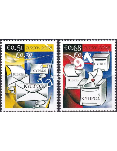 Timbres de Chypre n° 1139 à 1140, collection timbres Europa