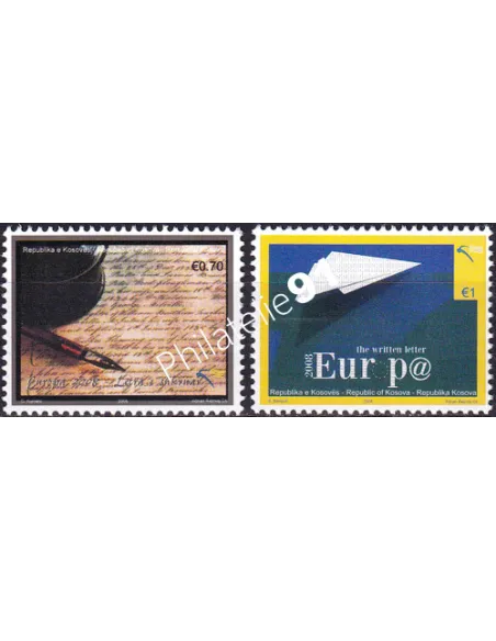 Timbres du Kosovo n° 9 et 10, collection timbres Europa