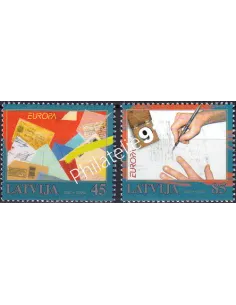 Lettonie, n° 705 à 706, collection timbres Europe
