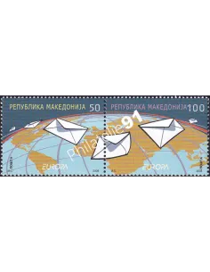 MACÉDOINE, n° 442 à 443, paire, collection timbres Europe