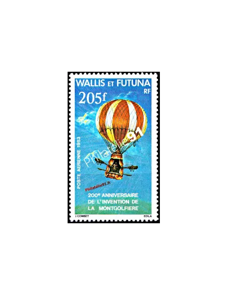 Timbre neuf de WALLIS ET FUTUNA - PA n° 124 - Thématique : Montgolfière