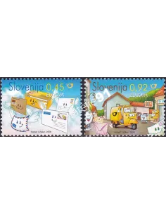 Slovénie, n° 619 à 620, collection timbres Europe
