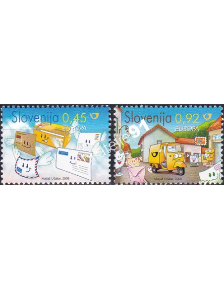 Slovénie, n° 619 à 620, collection timbres Europe